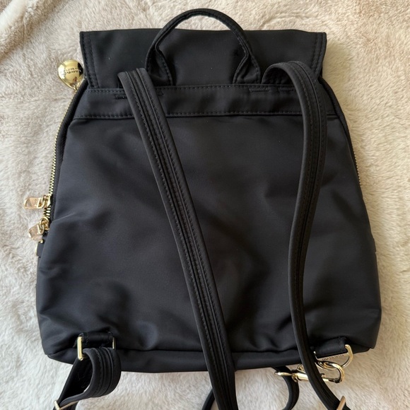 Travelon Anti-Theft Small Tailorer Backpack Black with Magenta Lining - Picture 8 of 11